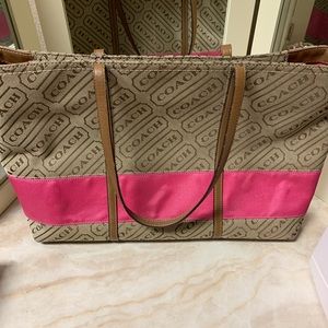 Pink coach purse